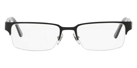 Versace™ VE1184 1261 53 Matte Black Eyeglasses 